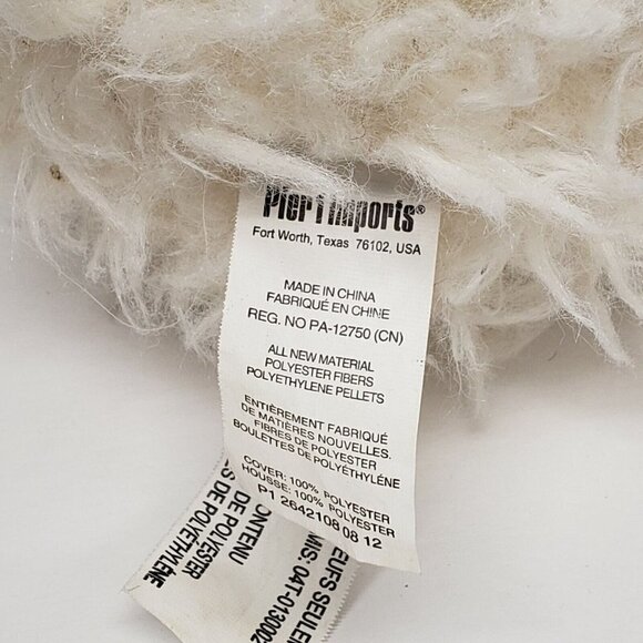 Pier 1 Imports 10" Herbert the Hedgehog White with Red Scarf Heart Stuffed Plush - Picture 5 of 5